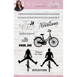(CDESBM10002)Card Deco Essentials - Stamps by Me - Clear Stamps A5 - Bicycles