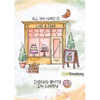 (2308)CraftEmotions clearstamps A6 - Bakery Shop Carla Kamphuis