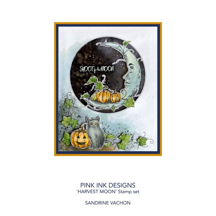 (PI189)Pink Ink Designs Harvest Moon A5 Clear Stamps