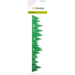 (115633/0711)CraftEmotions Die - Cutting border - pine forest Card 7,0x21,5cm - 20,7x4,1cm