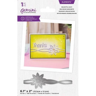 (GEM-MD-ELE-DDAI)Gemini Decorative Swash Border Delightful Daisy Elements Dies