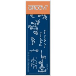 (GRO-FL-41843-06)Groovi® SPACER PLATE TINA'S LOVE TO YOU FLOWERS