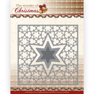 (YCD10283)Dies - Yvonne Creations - The Wonder of Christmas - Stars Frame