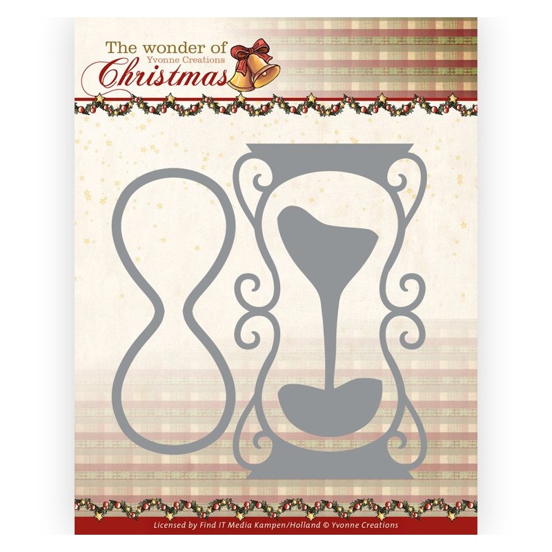 (YCD10284)Dies - Yvonne Creations - The Wonder of Christmas - Sand Glass