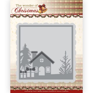 (YCD10286)Dies - Yvonne Creations - The Wonder of Christmas - Christmas Frame
