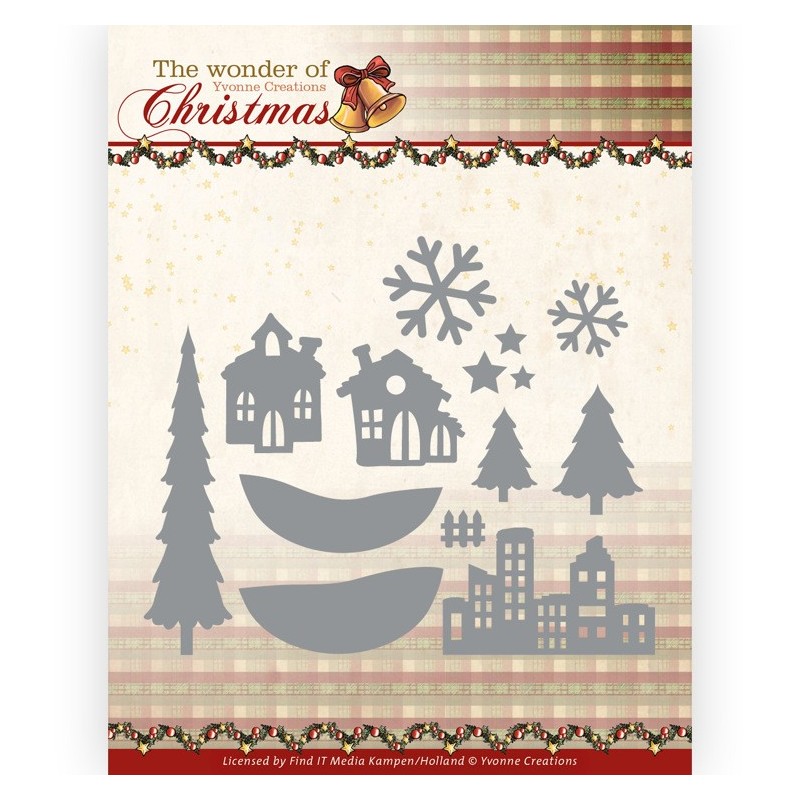 (YCD10288)Dies - Yvonne Creations - The Wonder of Christmas - Landscape Elements