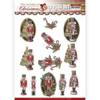 (SB10692)3D Push Out - Yvonne Creations - The Wonder of Christmas - Wonderful Nutcrackers