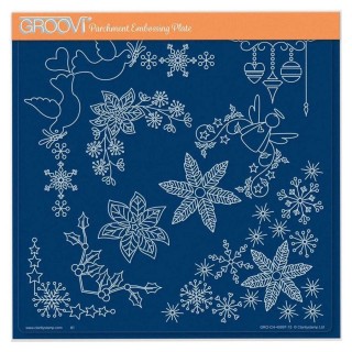 (GRO-CH-41865-03)Groovi Plate A5 TINA'S SMALL CHRISTMAS CORNERS 2