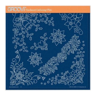(GRO-CH-41864-03)Groovi Plate A5 TINA'S SMALL CHRISTMAS CORNERS 1