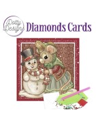 (DDDC1109)Dotty Designs Diamond Cards - Mouse and Snowman