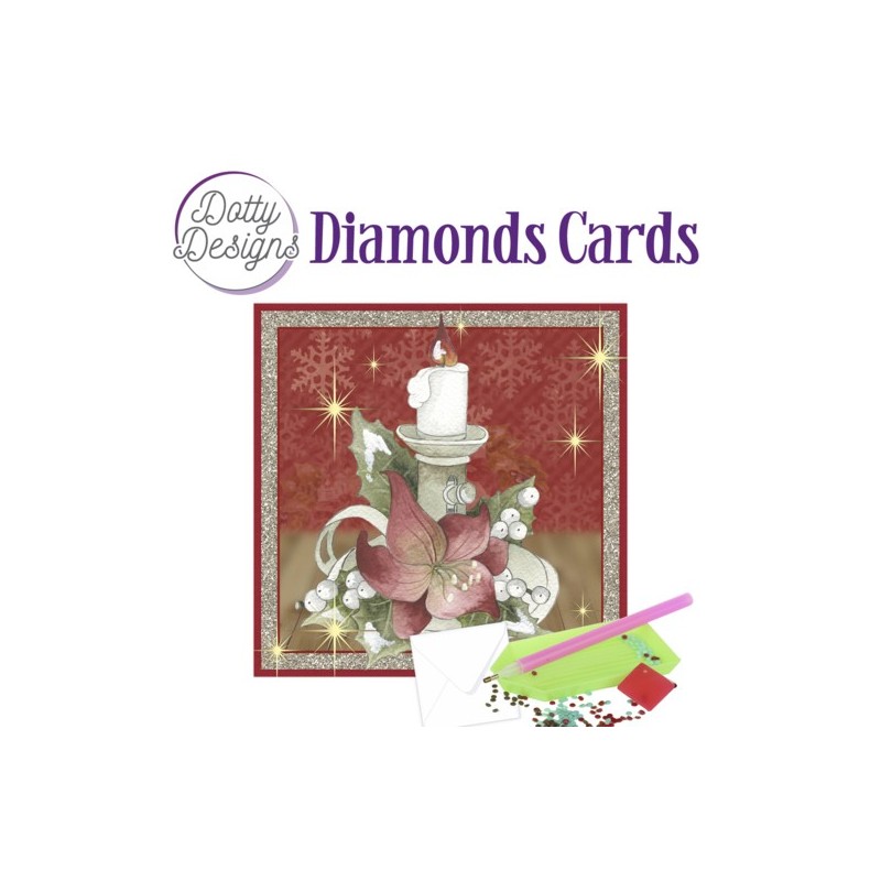 (DDDC1111)Dotty Designs Diamond Cards - Poinsettia