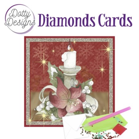 (DDDC1111)Dotty Designs Diamond Cards - Poinsettia