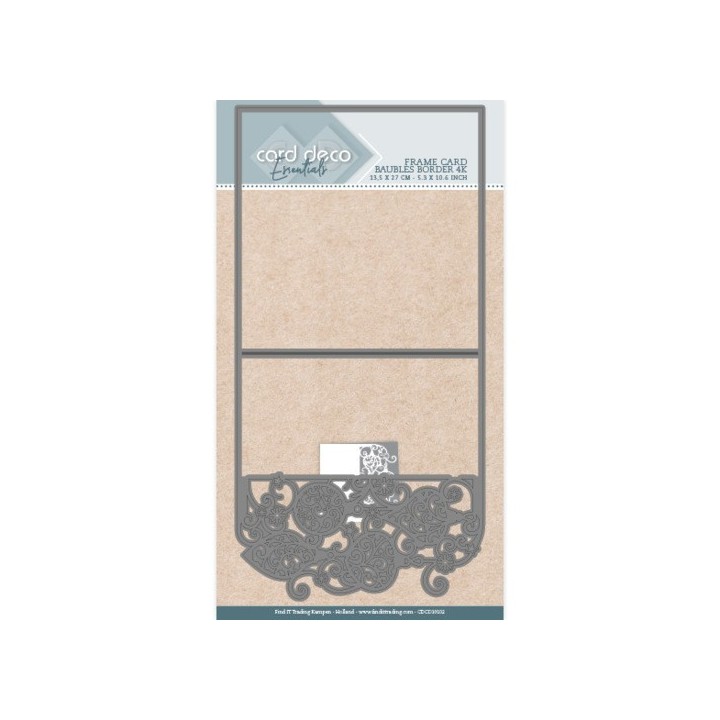 (CDCD10102)Card Deco Essentials Frame Dies - Baubles Border - 4K