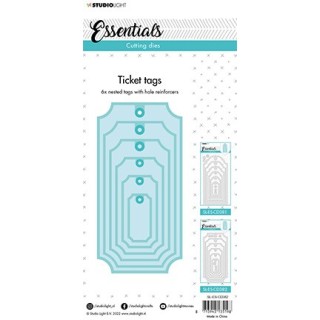 (SL-ES-CD382)Studio Light SL Cutting Die Ticket Tag Essentials nr.382