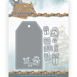 (YCD10292)Dies -Yvonne Creations - A Gift for Christmas - Christmas Gift Label