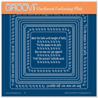 (GRO-CH-41887-03)Groovi Plate A5 LINDA WILLIAMS' DECK THE HALLS NESTED WRAPS - CHRISTMAS TREASURES