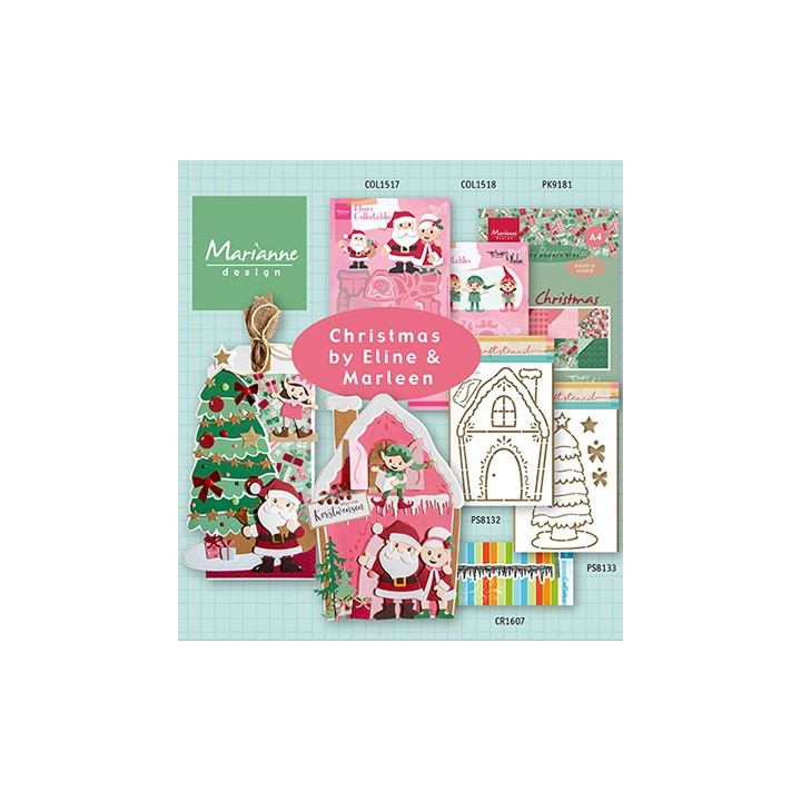 (COL1518)Collectables Christmas Elves by Eline & Marleen