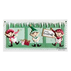 (COL1518)Collectables Christmas Elves by Eline & Marleen