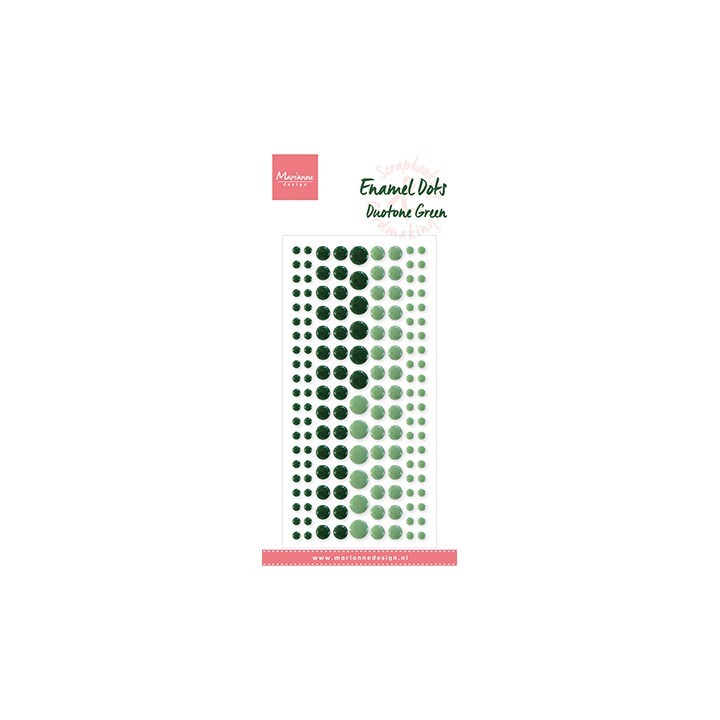 (PL4522)Marianne Design Enamel dots, Duotone Green