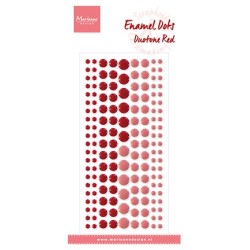 (PL4521)Marianne Design Enamel dots, Duotone Red