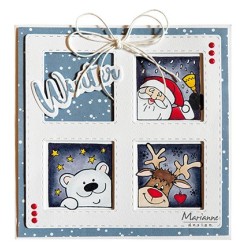 (CS1109)Stamp Hetty's Peek-a-boo Santa & Friends