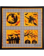 (CS1111)Stamp Colorfull silhouettes - Halloween