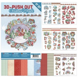 (3DPO10037)3D Push Out book 37 - Christmas Miracle
