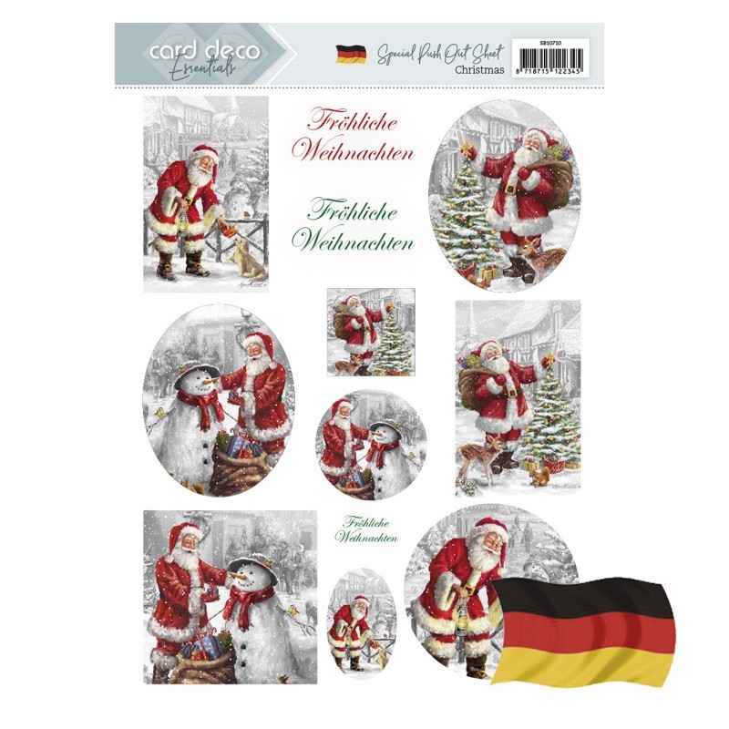 (SB10710)Push Out - Card Deco Essentials - Christmas - Deutsch