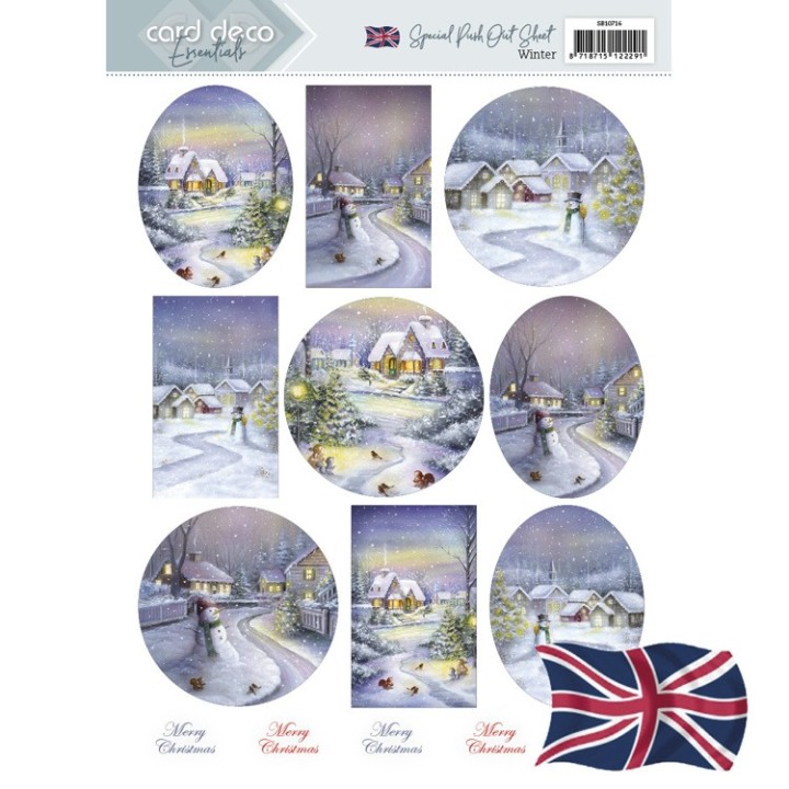(SB10716)Push Out - Card Deco Essentials - Winter - English