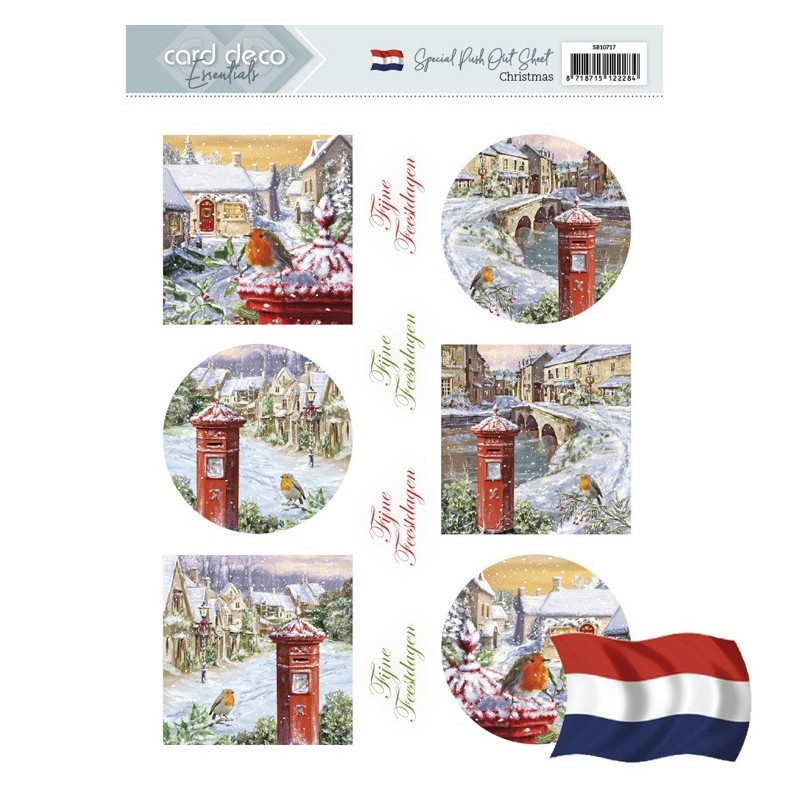 (SB10717)Push Out - Card Deco Essentials - Christmas - Dutch