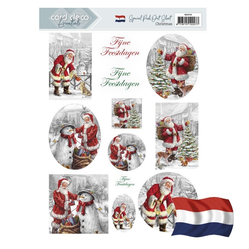 (SB10718)Push Out - Card Deco Essentials - Christmas - Dutch