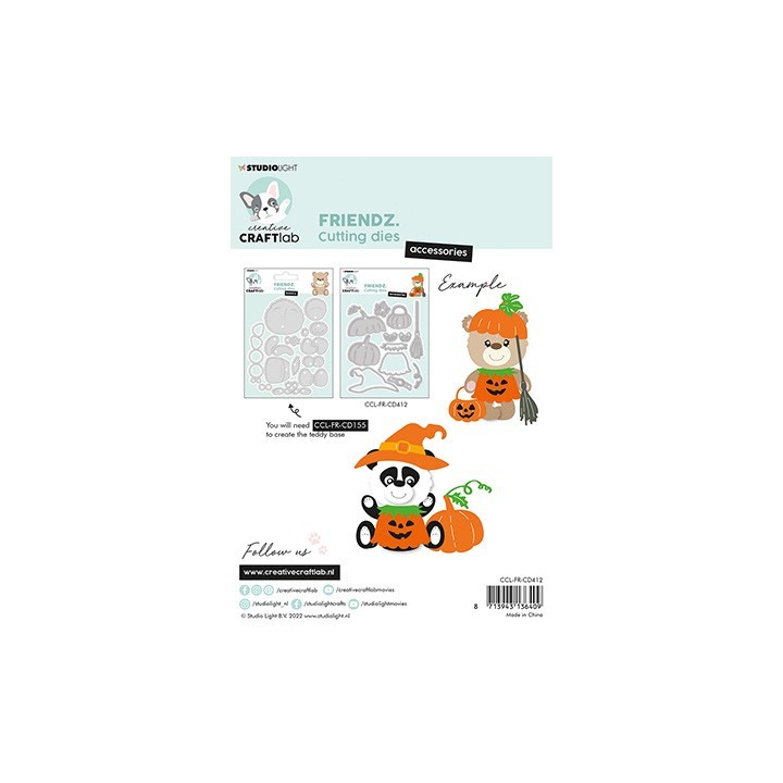 (CCL-FR-CD412)Studio Light Cutting Die Halloween Accessories Friendz nr.412