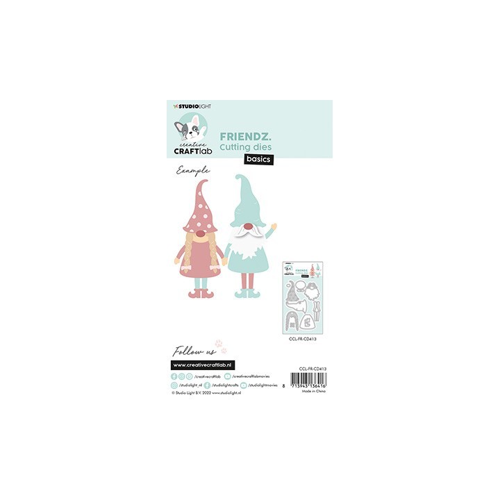 (CCL-FR-CD413)Studio Light Cutting Die  Gnome Friendz nr.413