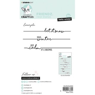 (CCL-FR-STAMP281)Studio light Clear stamp Keep calm Friendz nr.281