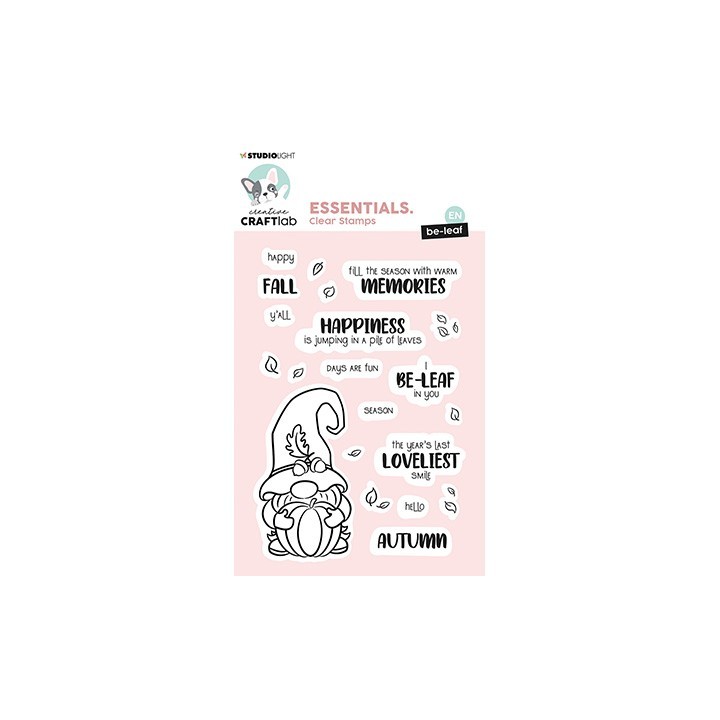 (CCL-ES-STAMP283)Studio light Clear stamp Be-leaf Essentials nr.283