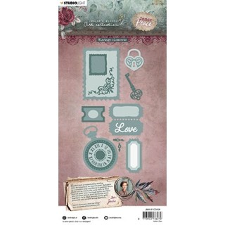 (JMA-IP-CD408)Studio Light JMA Cutting Die Vintage elements Inner Peace