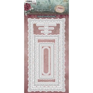 (JMA-IP-CD409)Studio Light JMA Cutting Die Slimline ornament frames Inner Peace nr.409