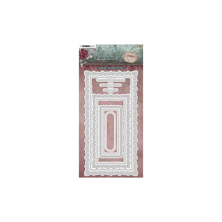 (JMA-IP-CD409)Studio Light JMA Cutting Die Slimline ornament frames Inner Peace nr.409