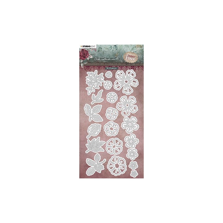 (JMA-IP-CD411)Studio Light JMA Cutting Die 3D flowers Inner Peace nr.411