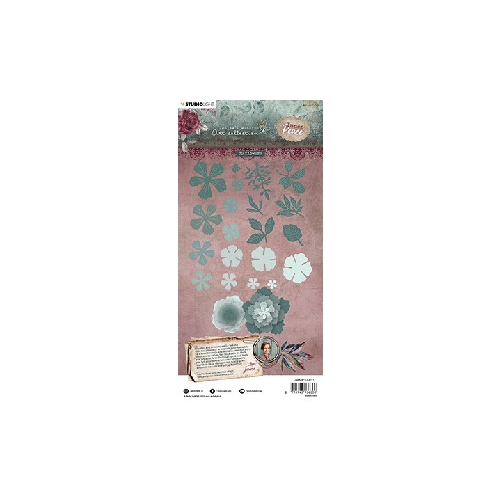 (JMA-IP-CD411)Studio Light JMA Cutting Die 3D flowers Inner Peace nr.411