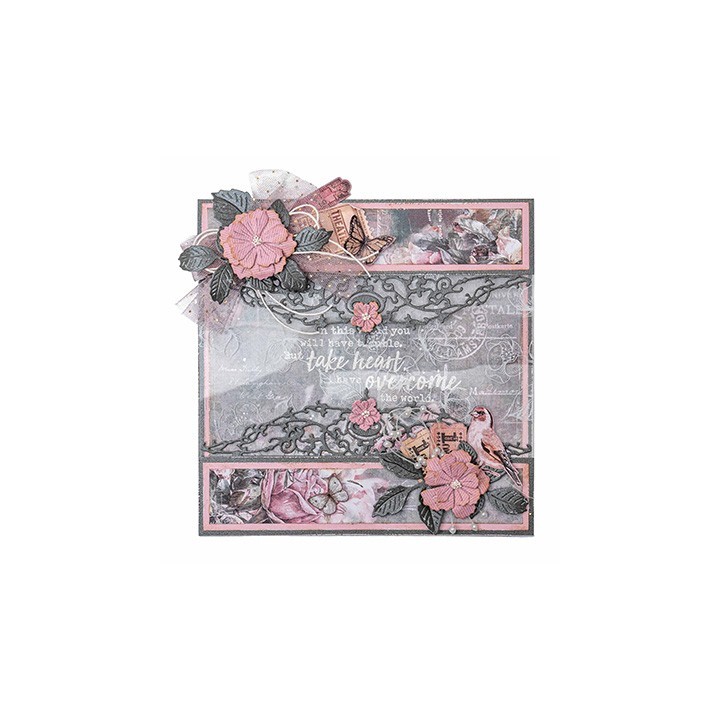 (JMA-IP-CD411)Studio Light JMA Cutting Die 3D flowers Inner Peace nr.411