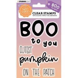 (SL-SS-STAMP271)Studio light  SS Clear stamp Quotes large Boo to you Sweet Stories nr.271