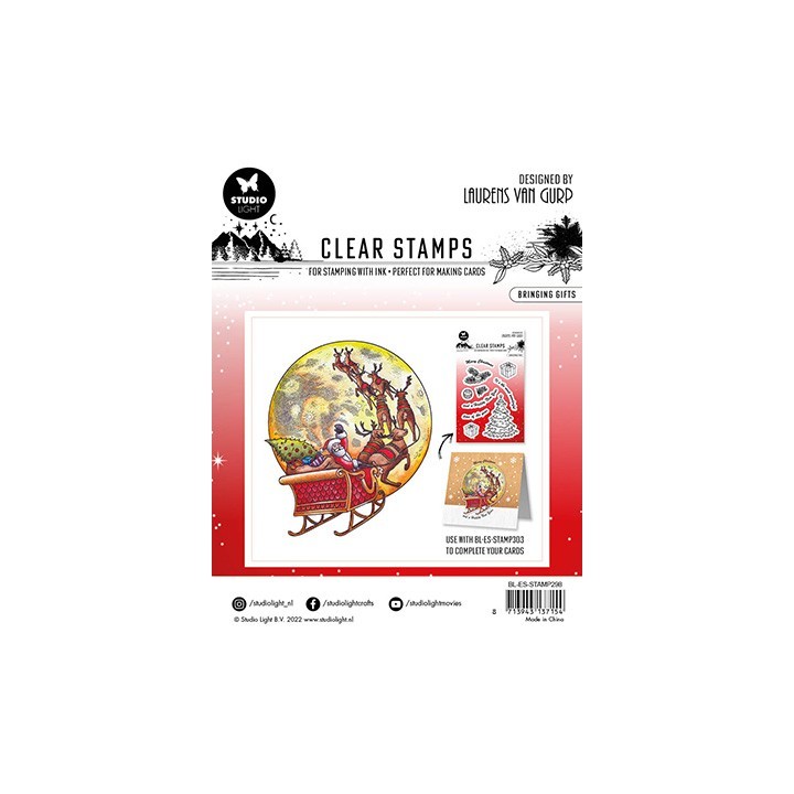 (BL-ES-STAMP298)Studio light BL Clear stamp Bringing gifts Essentials nr.298