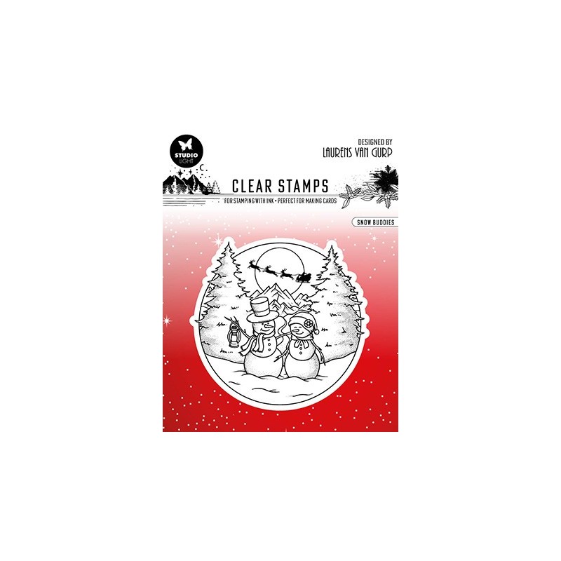 (BL-ES-STAMP299)Studio light BL Clear stamp Snow buddies Essentials nr.299