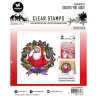 (BL-ES-STAMP300)Studio light BL Clear stamp Wreath santa Essentials nr.300