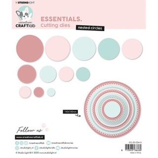(CCL-ES-CD415)Studio Light Cutting Die Nesting circles Essentials nr.415