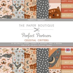 (PB1902)The Paper Boutique Perfect Partners Celestial Critters 8x8 Inch Decorative Papers