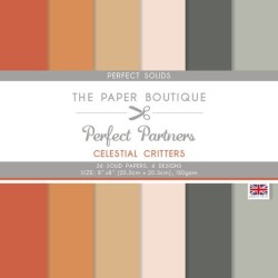 (PB1903)The Paper Boutique Perfect Partners Celestial Critters 8x8 Inch Solid Papers