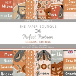 (PB1904)The Paper Boutique Perfect Partners Celestial Critters 8x8 Inch Embellishment Pad
