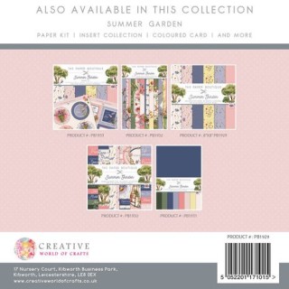 (PB1929)The Paper Boutique Summer Garden 8x8 Inch Decorative Paper